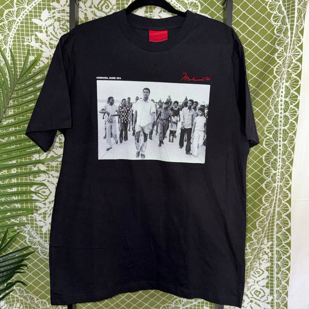 Shoe Palace x Muhammad Ali "The People's Champ" Kinshasa Zaire 1974 Tee L
